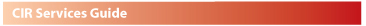CIR services guide button